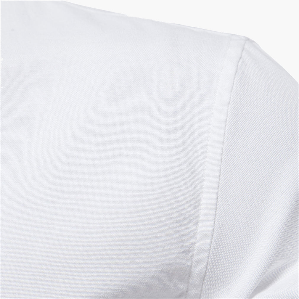 Men’s Slim-Fit Long-Sleeve Cotton Blend Shirt