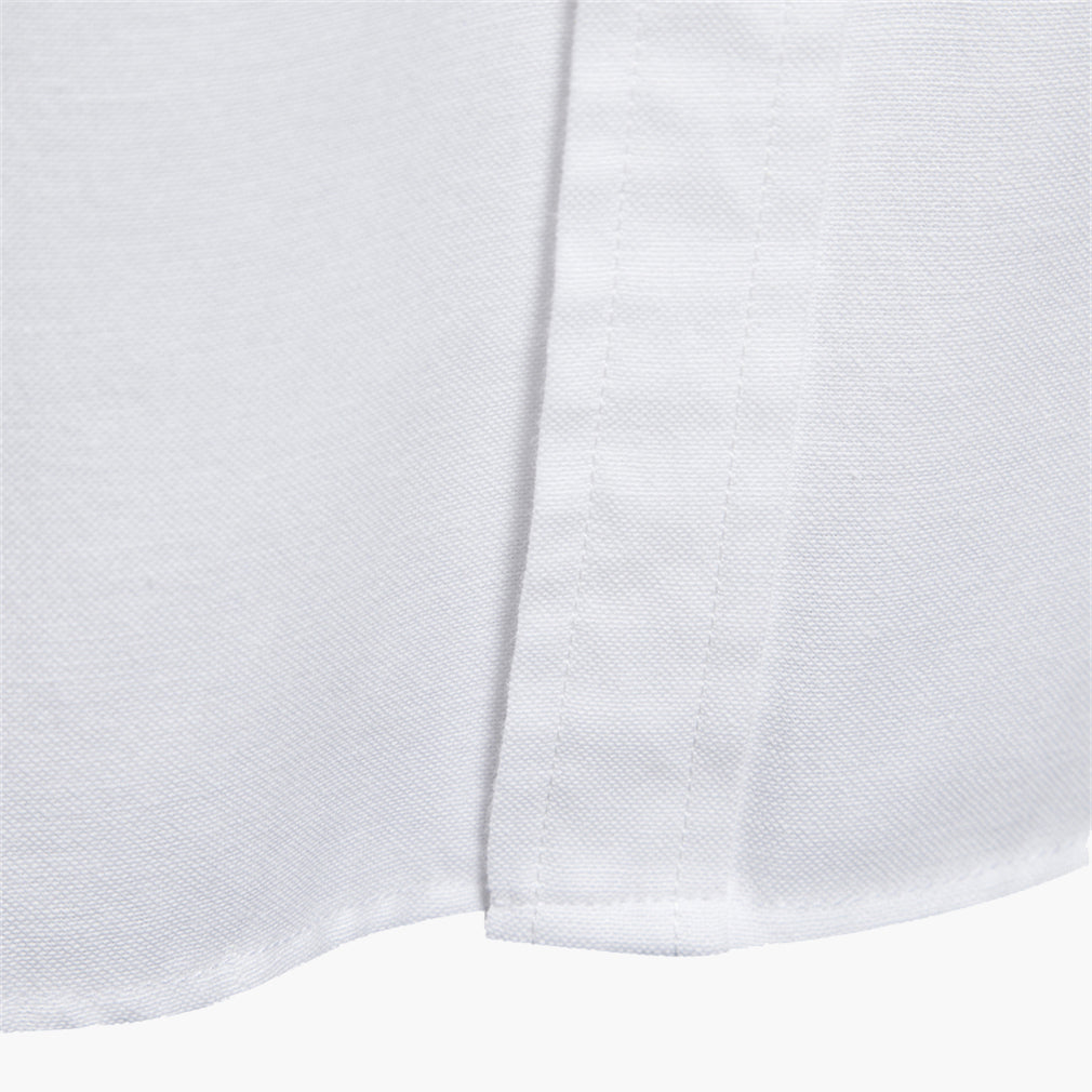 Men’s Slim-Fit Long-Sleeve Cotton Blend Shirt
