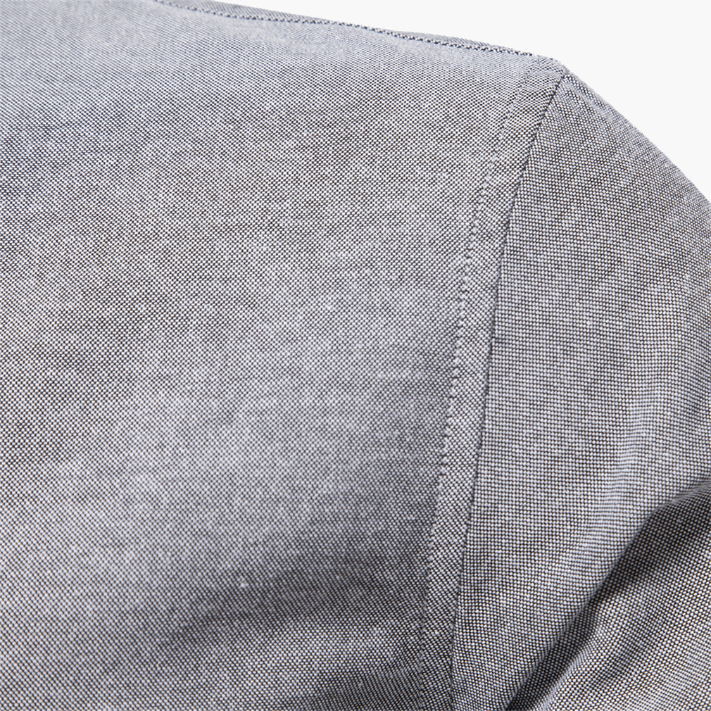 Men’s Slim-Fit Long-Sleeve Cotton Blend Shirt