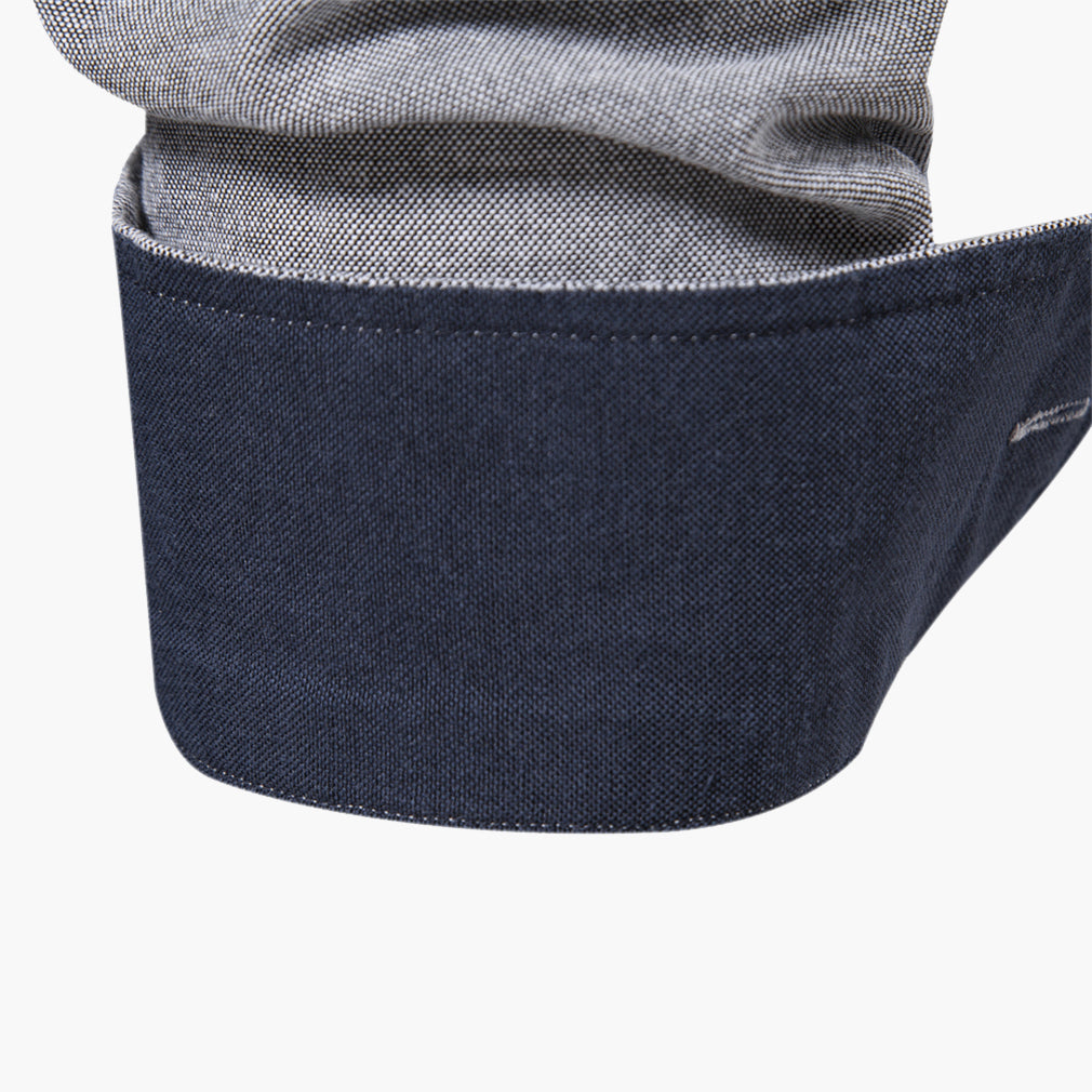 Men’s Slim-Fit Long-Sleeve Cotton Blend Shirt