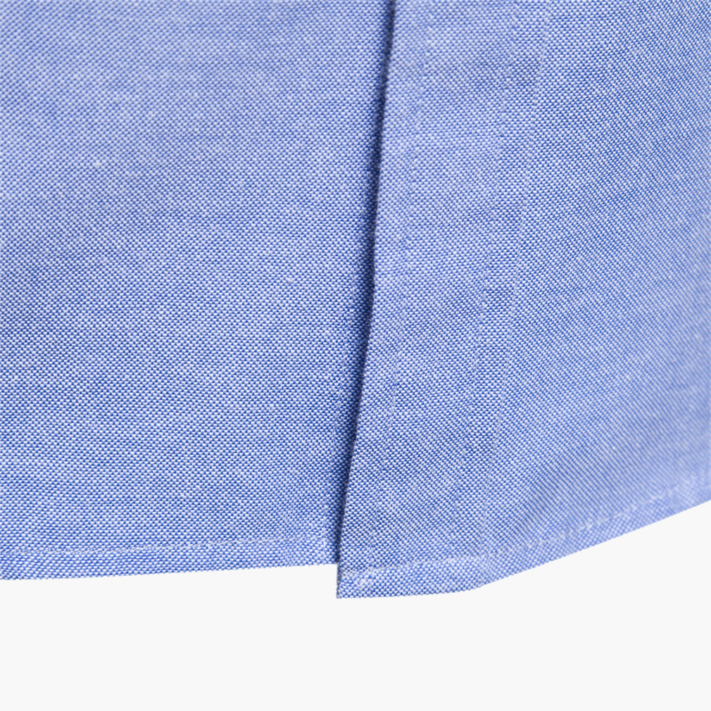Men’s Slim-Fit Long-Sleeve Cotton Blend Shirt