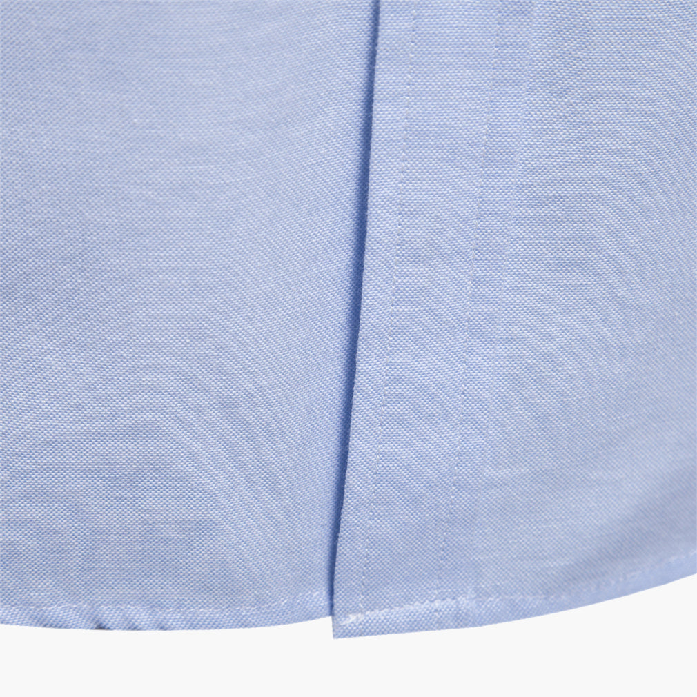 Men’s Slim-Fit Long-Sleeve Cotton Blend Shirt
