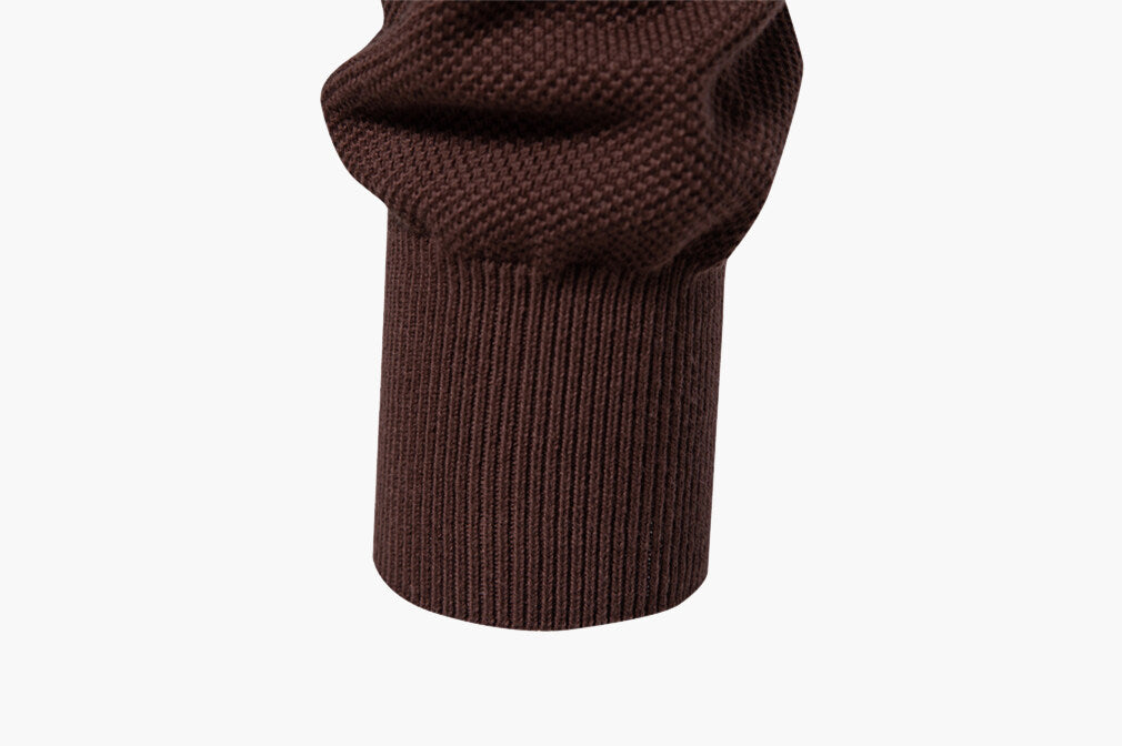 Colorblock Half-Zip Stand Collar Sweater
