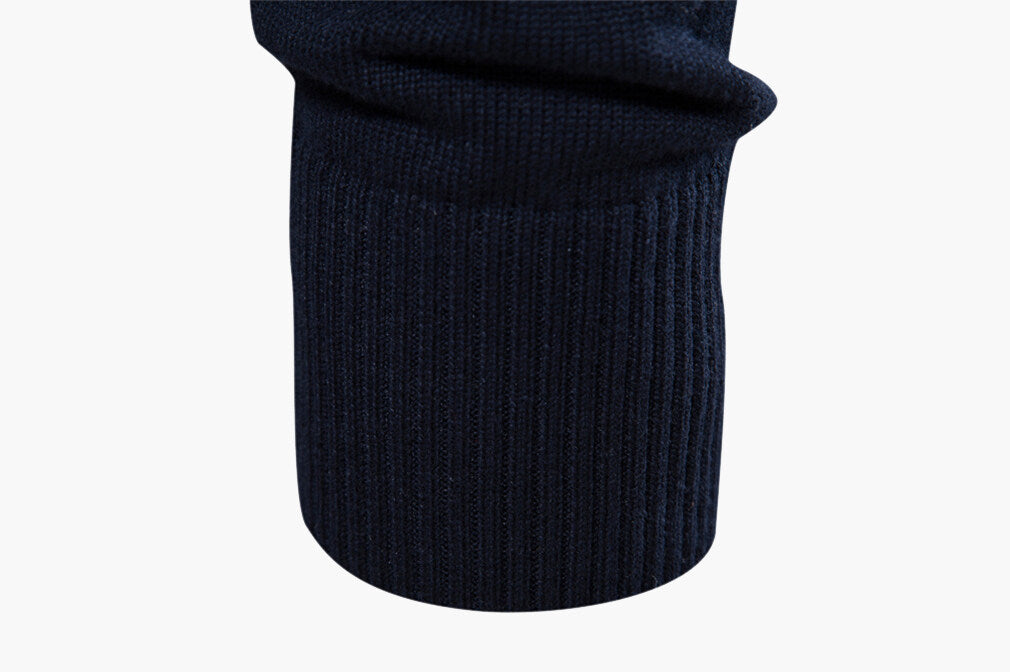 Half Zip Stand Collar Polo Sweater