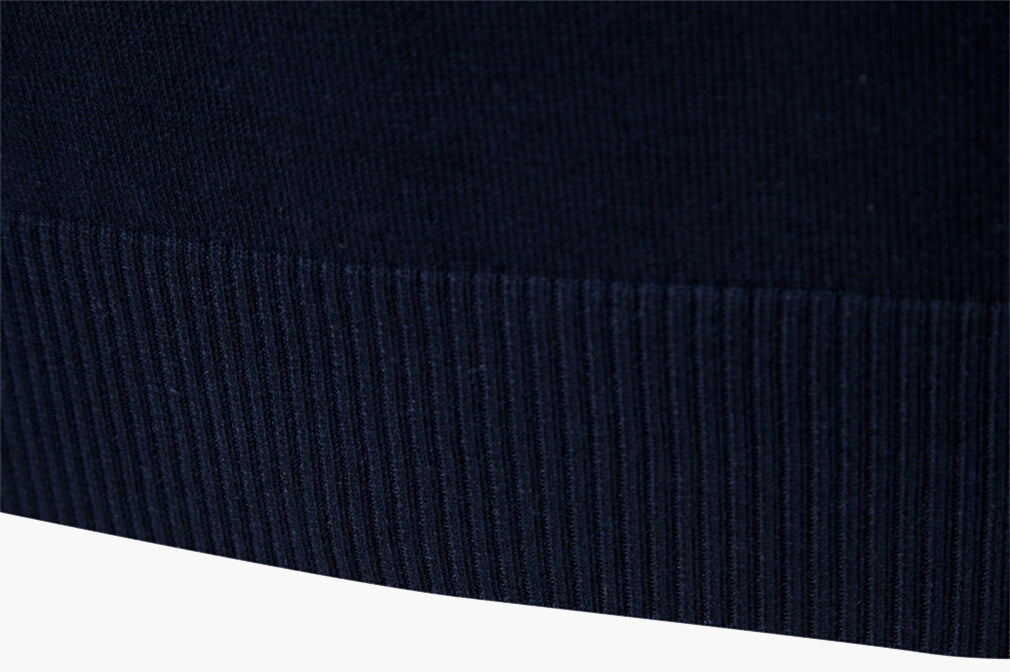 Half Zip Stand Collar Polo Sweater