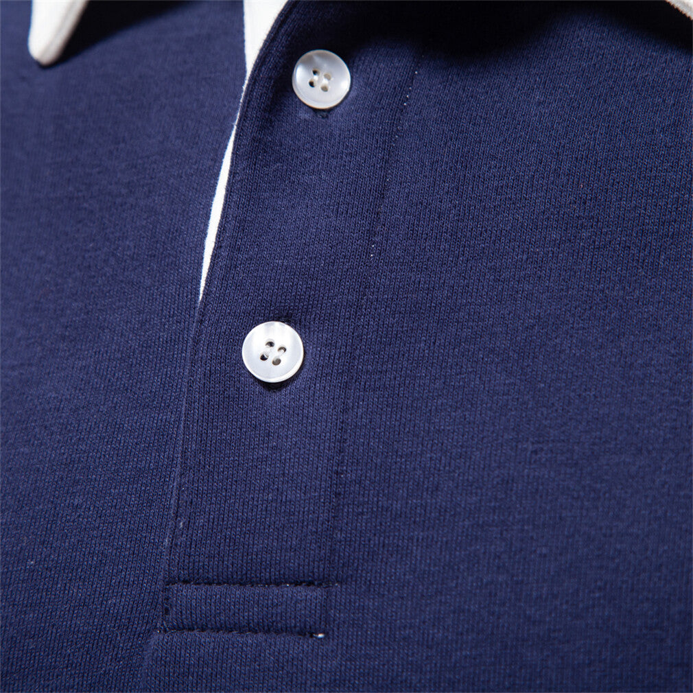 Men’s Long-Sleeve Polo Sweatshirts
