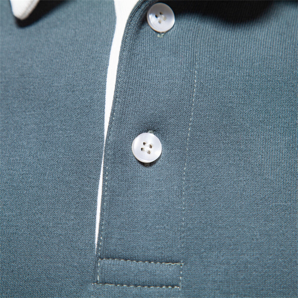 Men’s Long-Sleeve Polo Sweatshirts