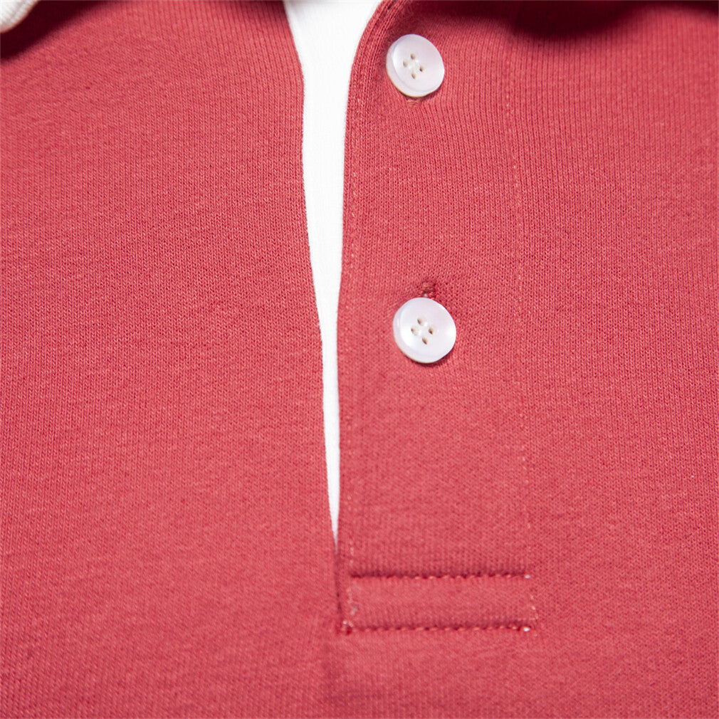 Men’s Long-Sleeve Polo Sweatshirts