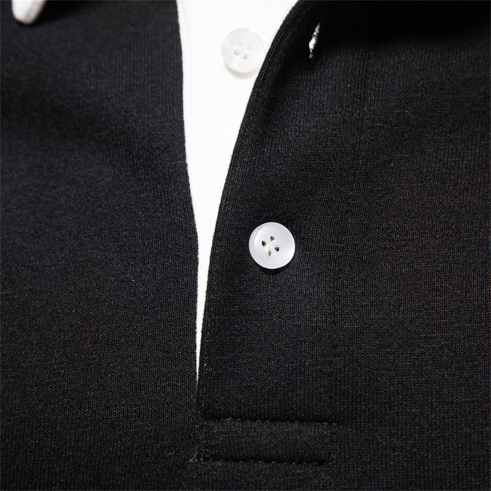 Men’s Long-Sleeve Polo Sweatshirts
