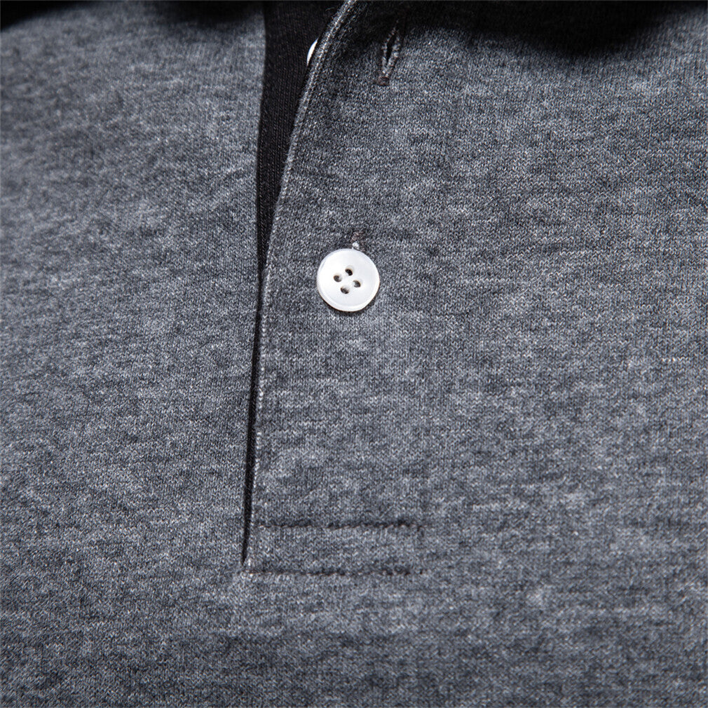 Men’s Long-Sleeve Polo Sweatshirts