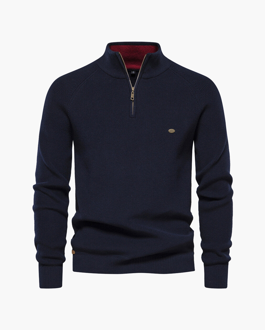 Men’s Half-Zip Cotton Sweater