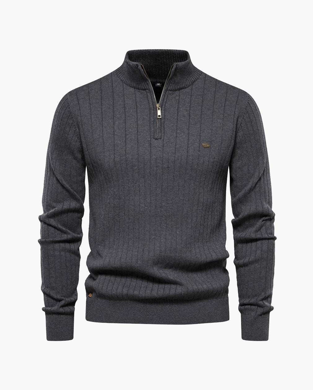 Men’s Half-Zip Stand Collar Sweater