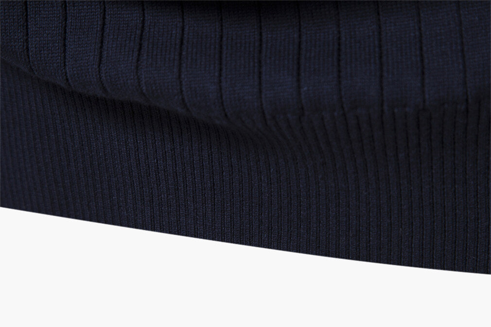 Men’s Half-Zip Stand Collar Sweater