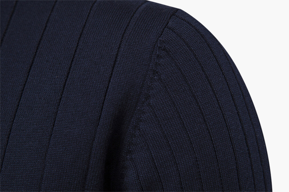 Men’s Half-Zip Stand Collar Sweater