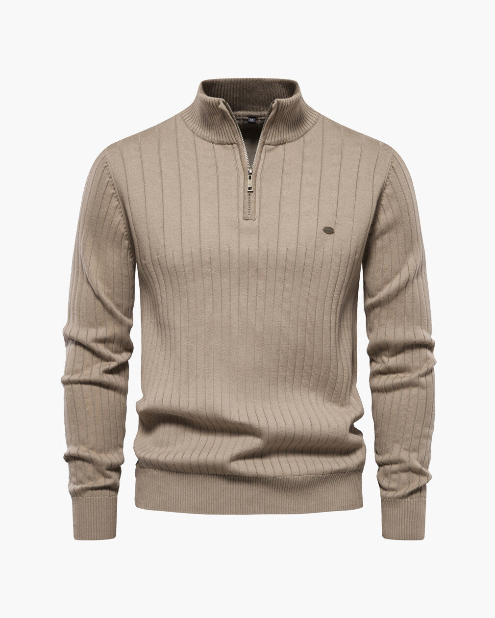 Men’s Half-Zip Stand Collar Sweater