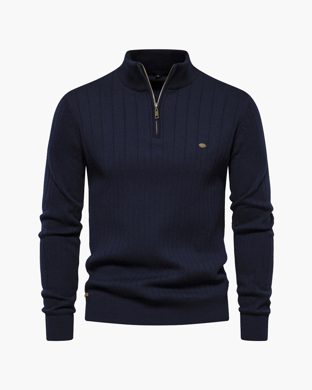 Men’s Half-Zip Stand Collar Sweater