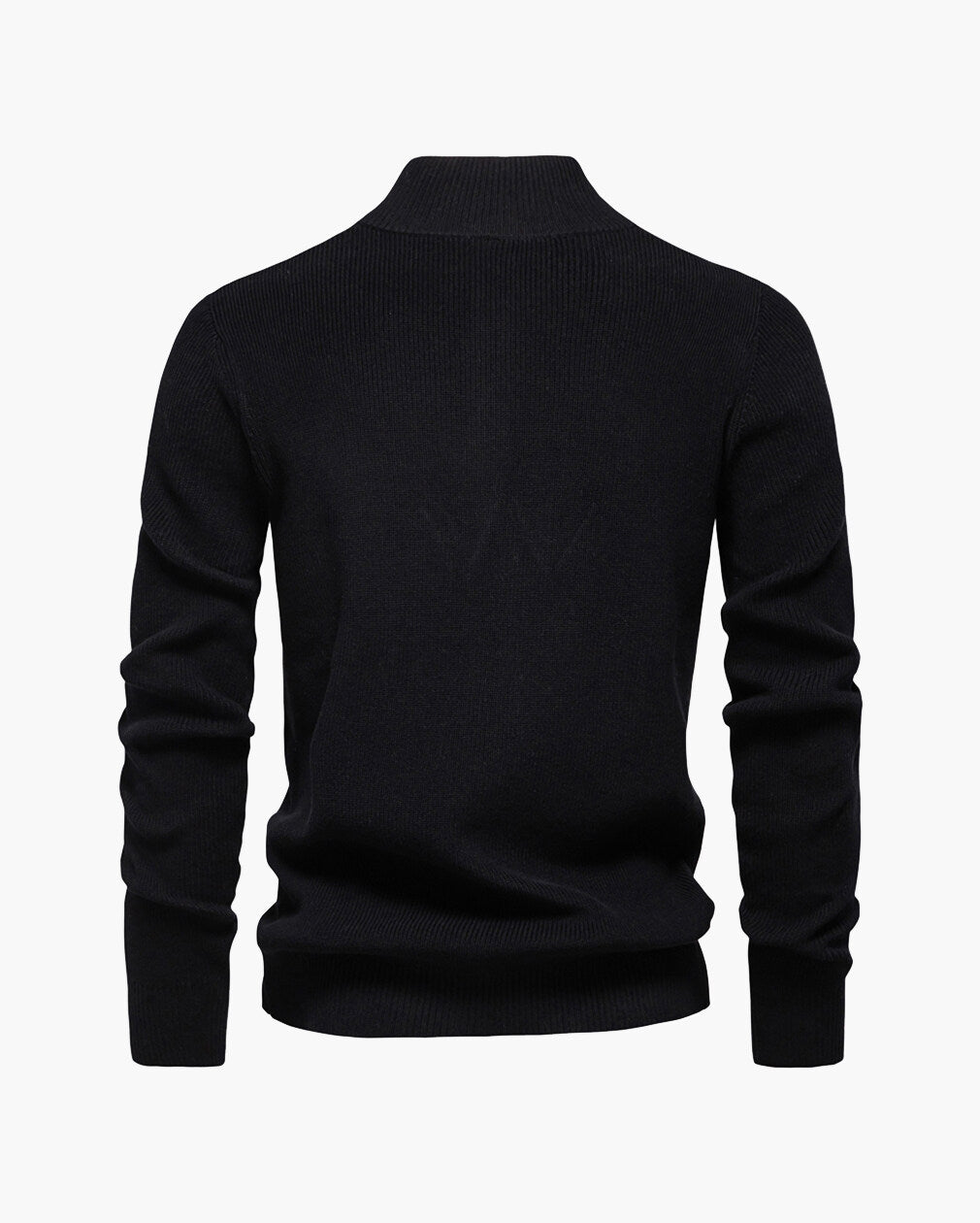 Men’s Quarter-Button Knit Pullover Sweater