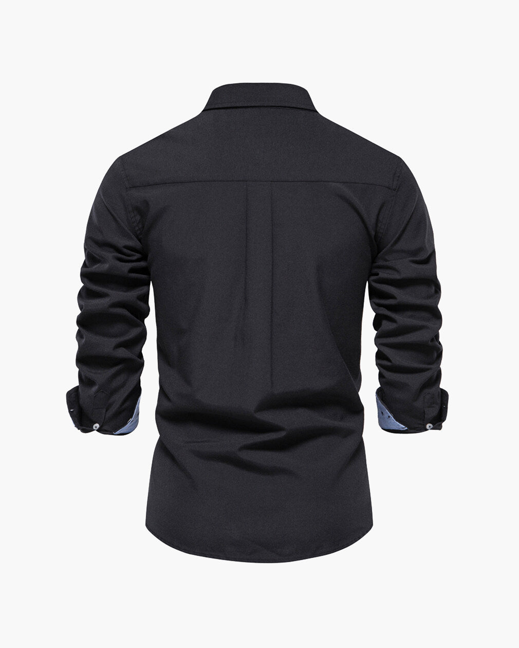 Men’s Slim-Fit Long-Sleeve Cotton Blend Shirt