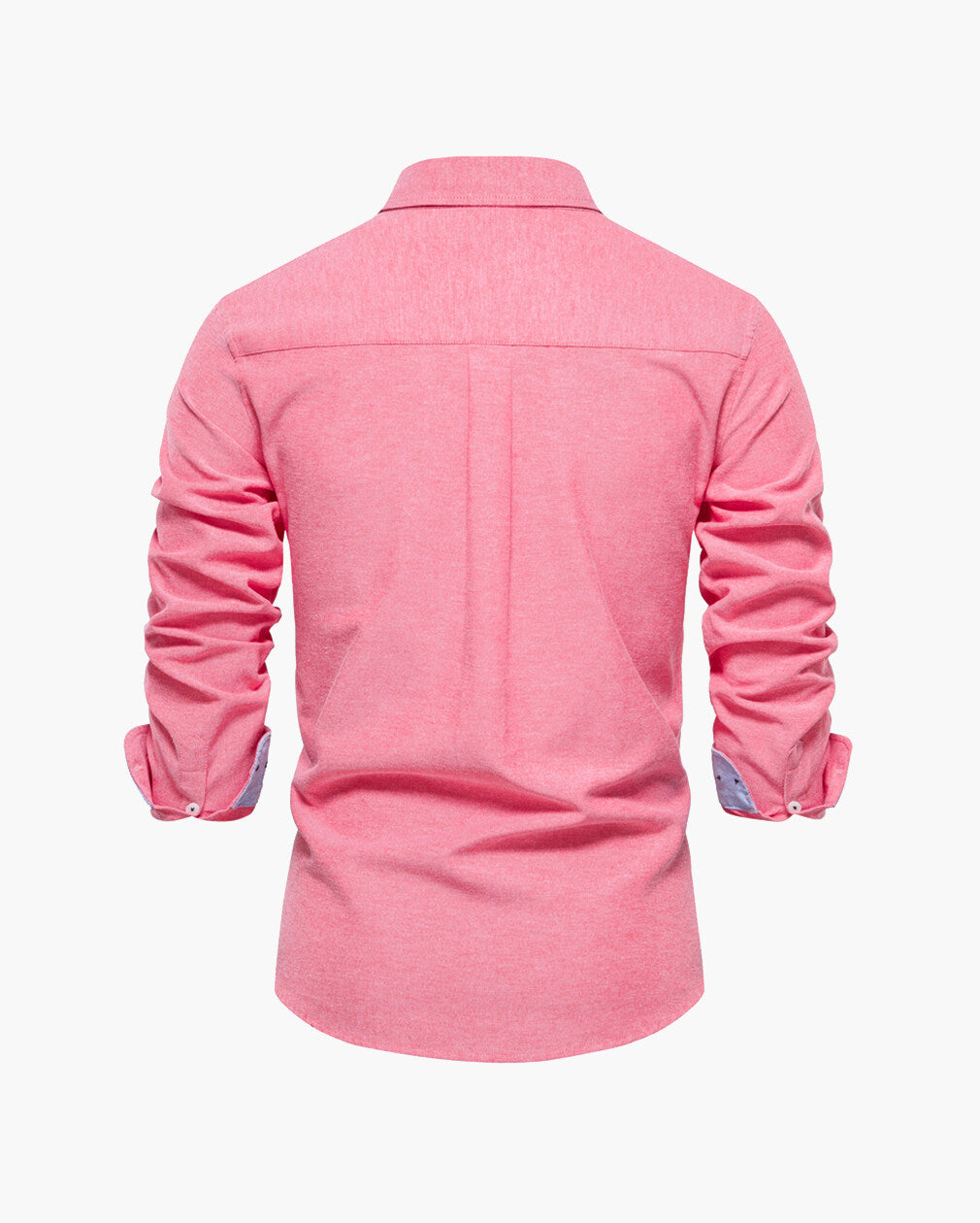 Men’s Slim-Fit Long-Sleeve Cotton Blend Shirt
