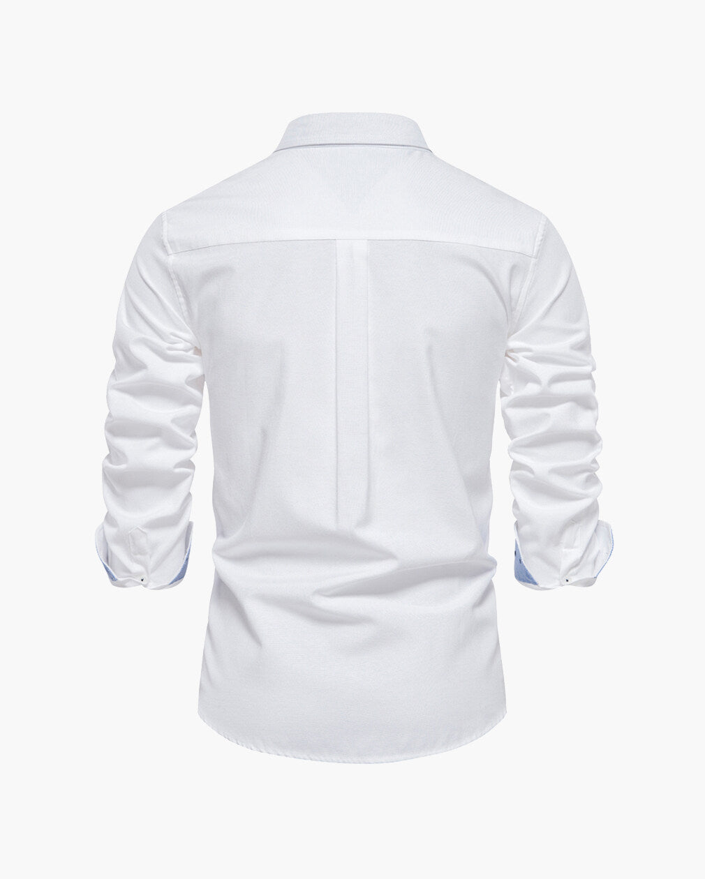 Men’s Slim-Fit Long-Sleeve Cotton Blend Shirt