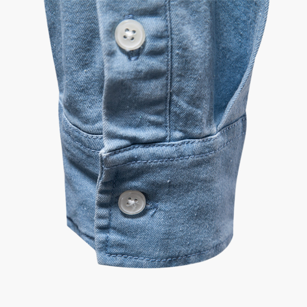 Men’s Slim Fit Stretch Denim Shirt