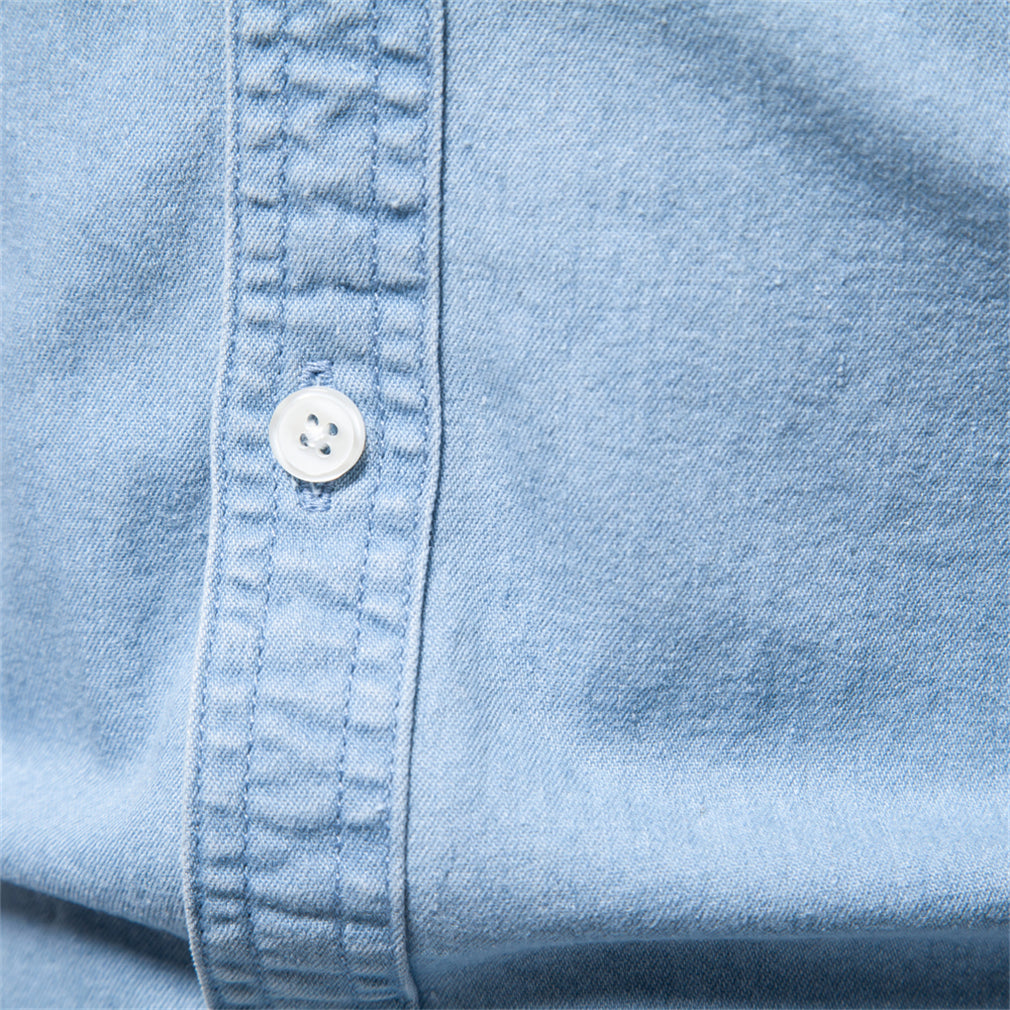 Men’s Slim Fit Stretch Denim Shirt