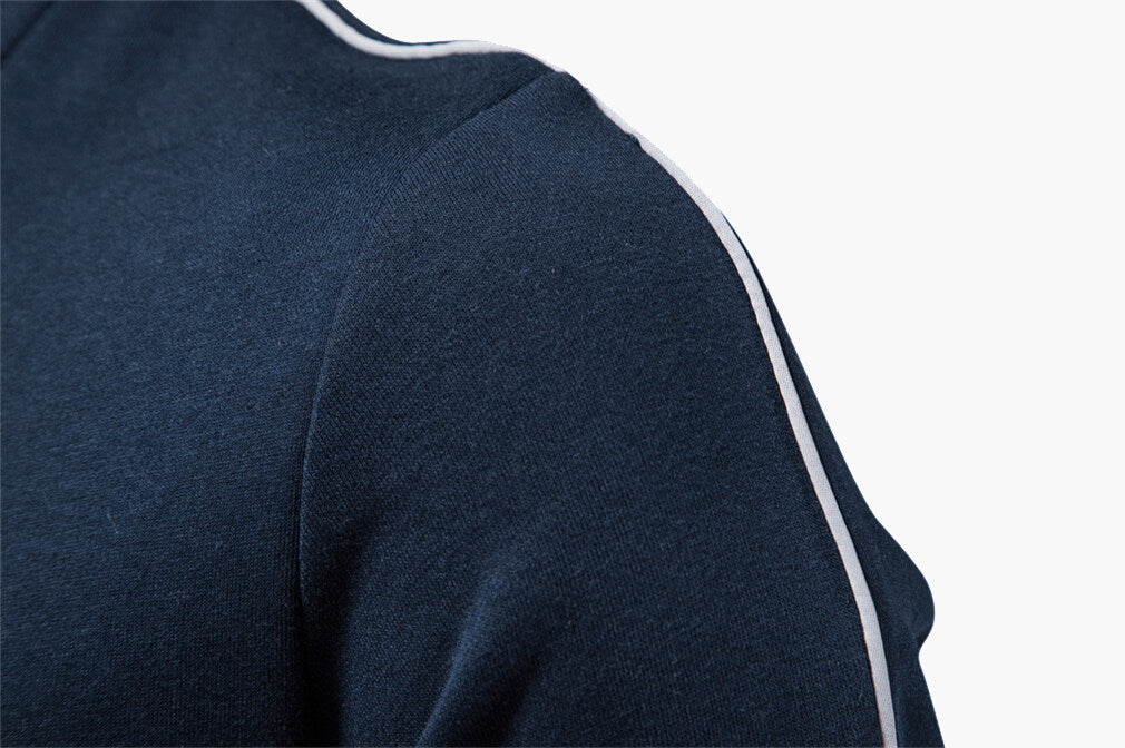 Men’s Zip-Up Stand Collar Sweatshirt