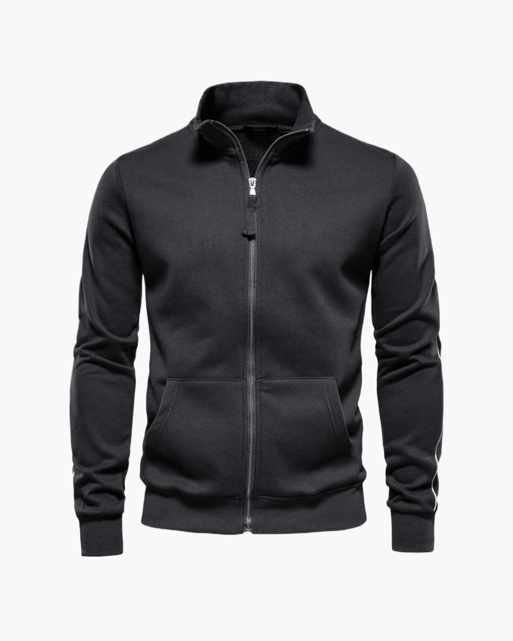 Men’s Zip-Up Stand Collar Sweatshirt