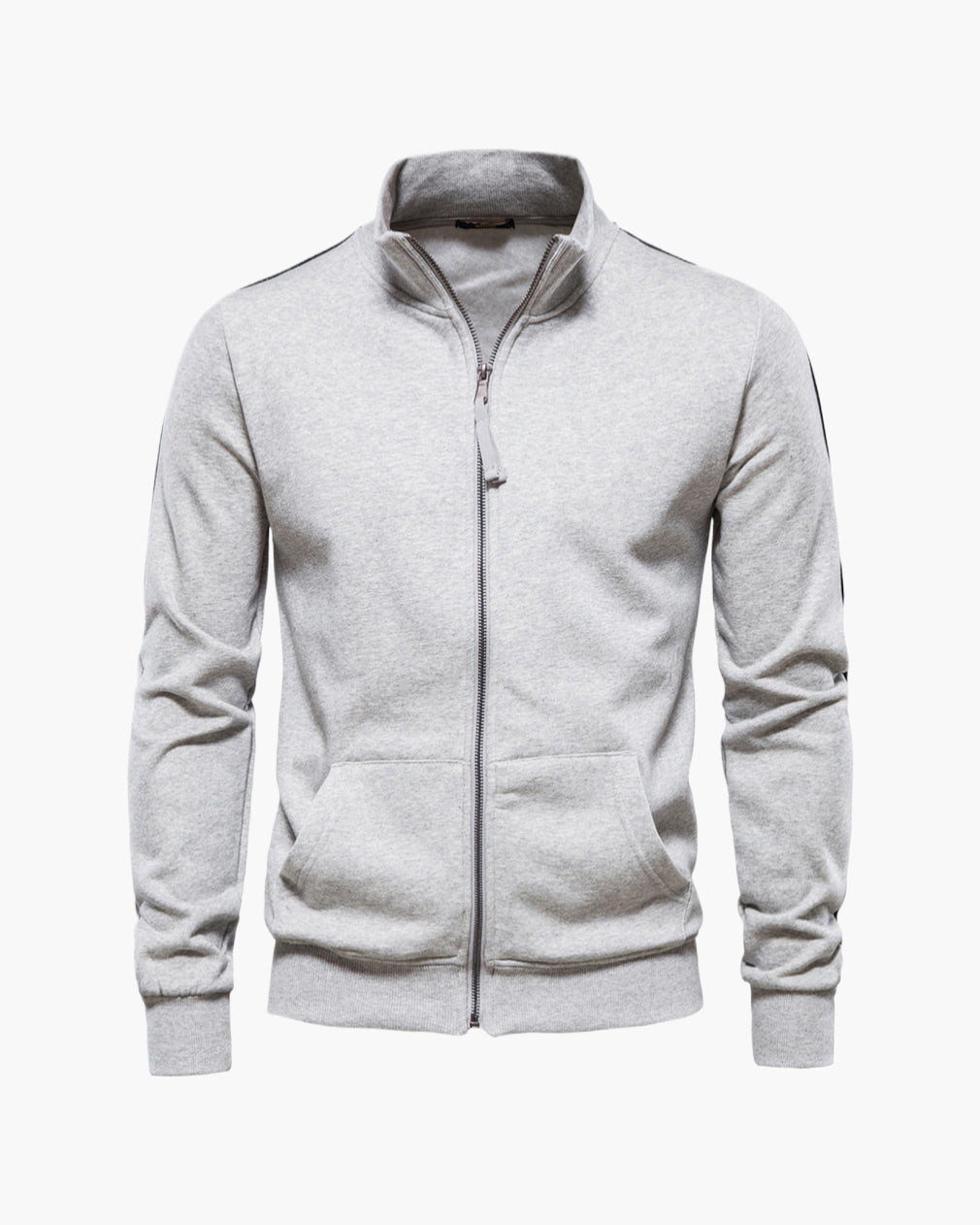 Men’s Zip-Up Stand Collar Sweatshirt
