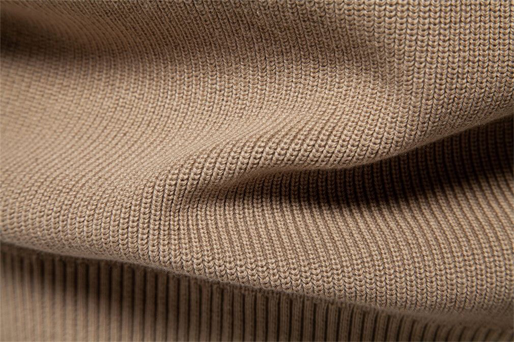 Men’s Quarter-Button Knit Pullover Sweater