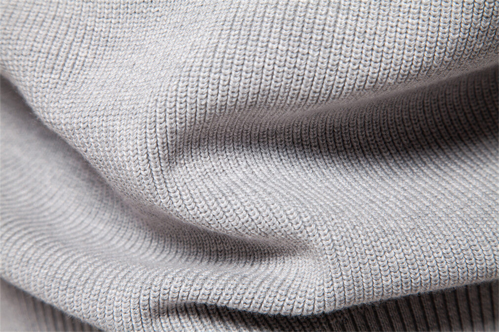 Men’s Quarter-Button Knit Pullover Sweater