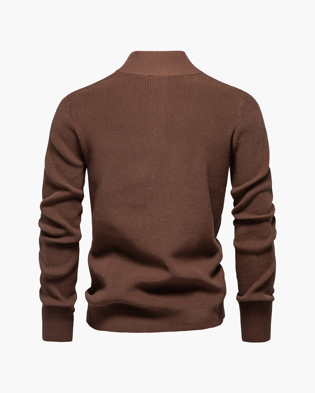 Men’s Quarter-Button Knit Pullover Sweater