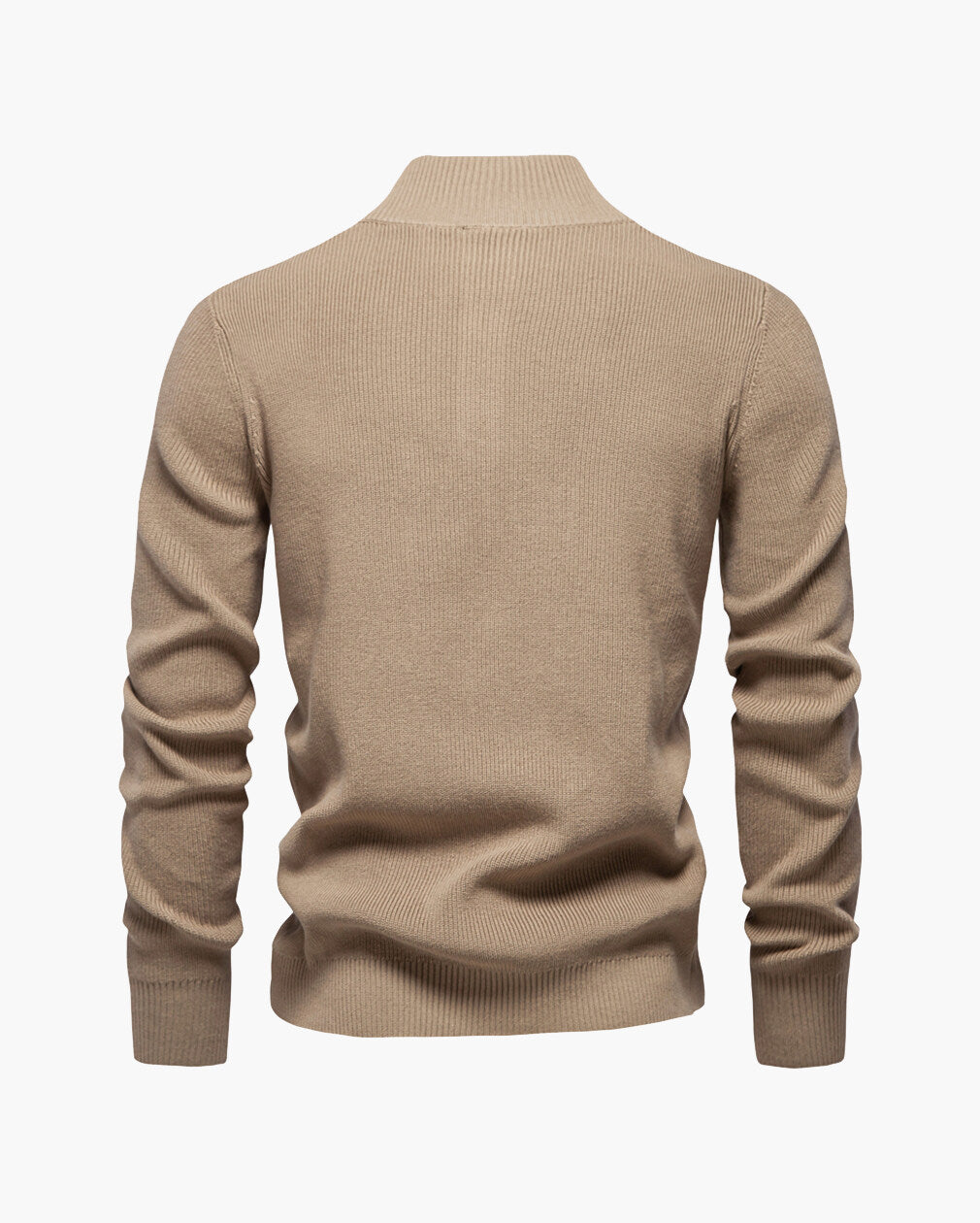 Men’s Quarter-Button Knit Pullover Sweater