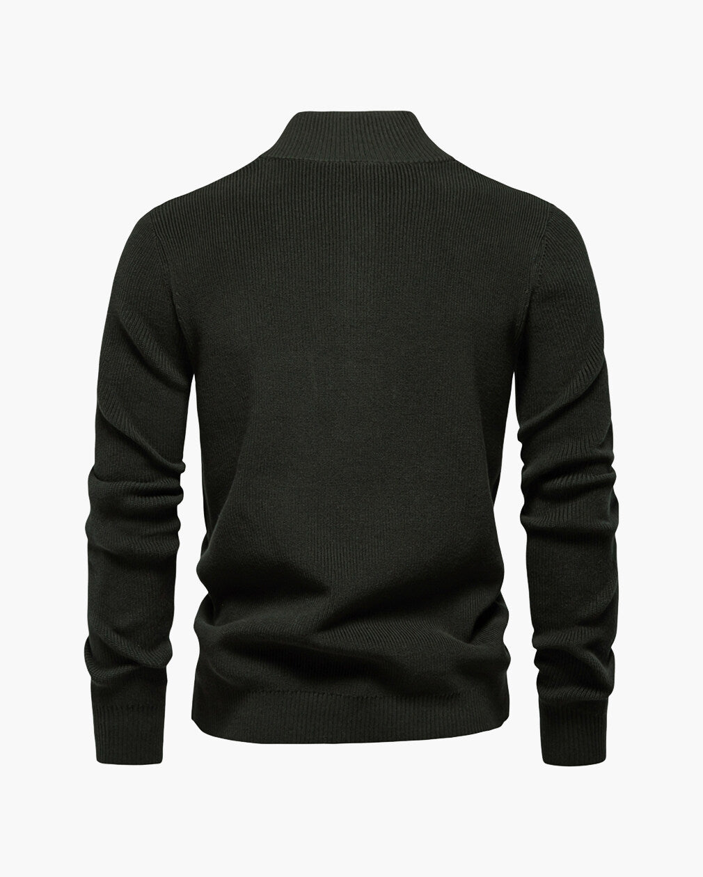 Men’s Quarter-Button Knit Pullover Sweater