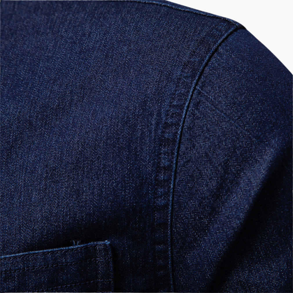 Men’s Slim Fit Stretch Denim Shirt