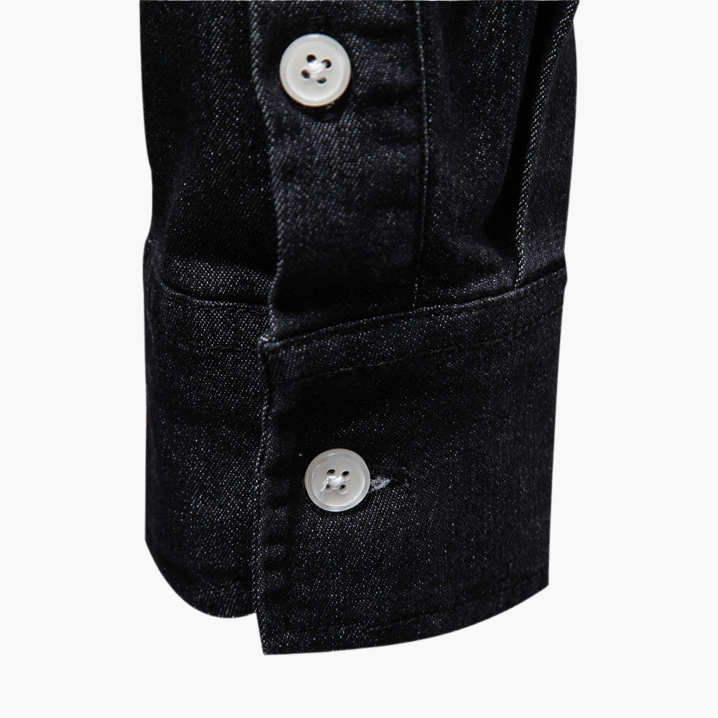Men’s Slim Fit Stretch Denim Shirt