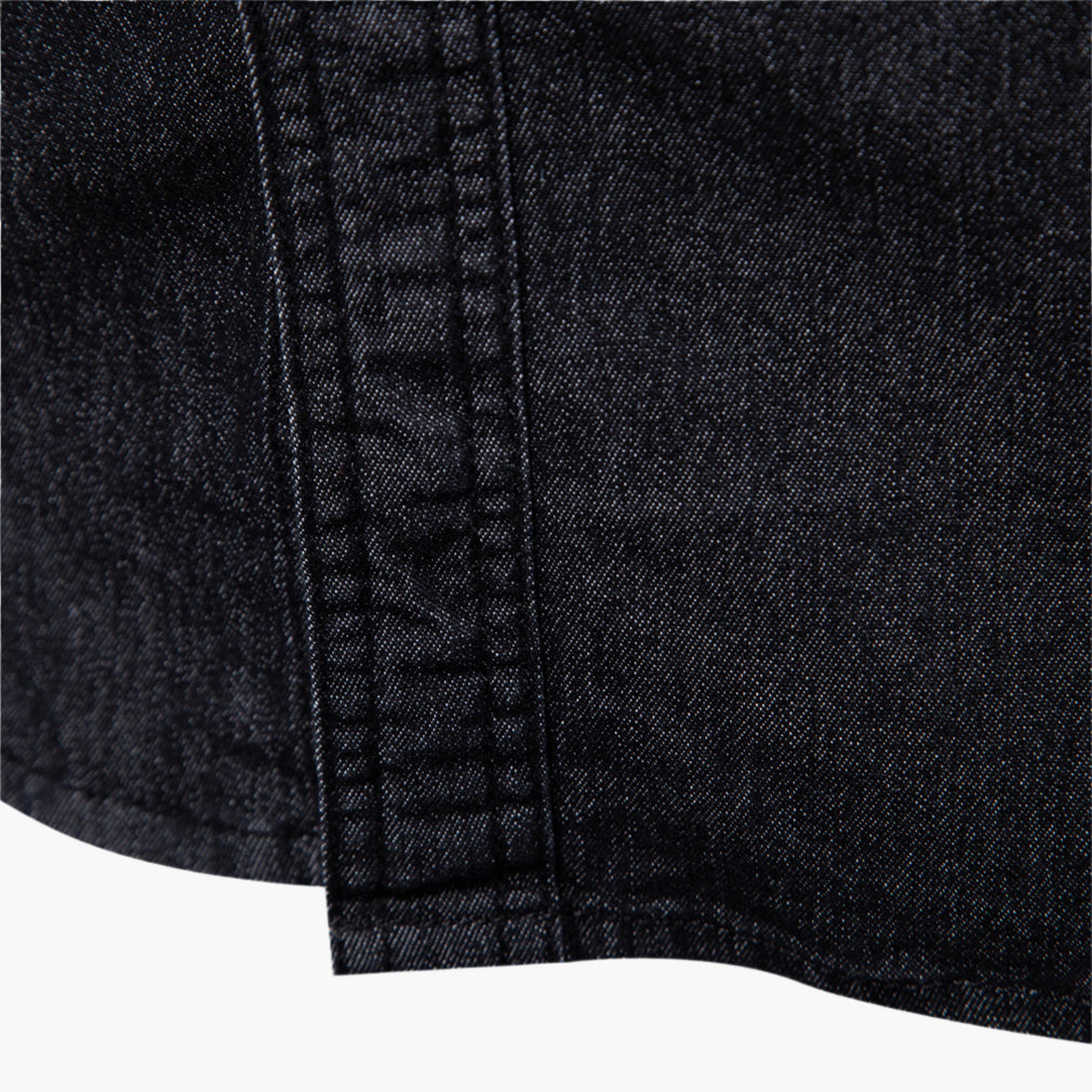 Men’s Slim Fit Stretch Denim Shirt