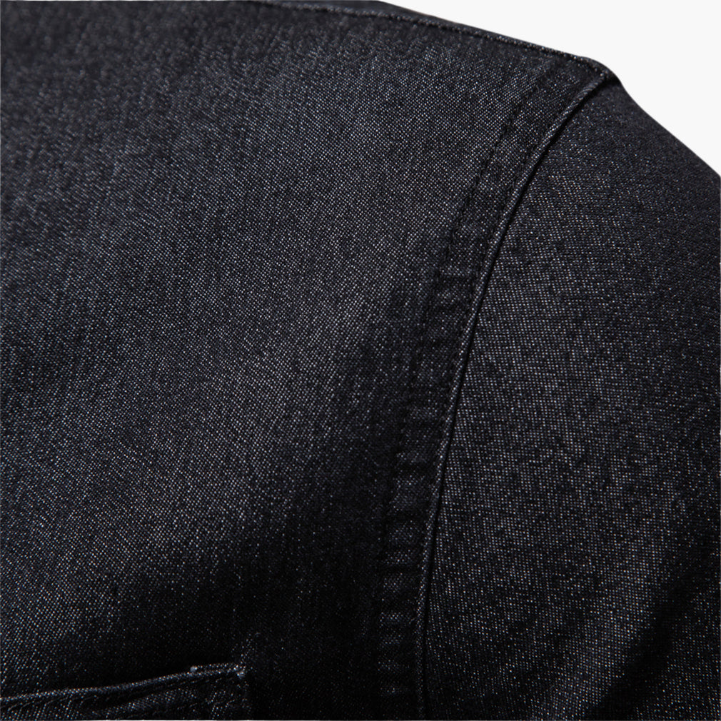 Men’s Slim Fit Stretch Denim Shirt
