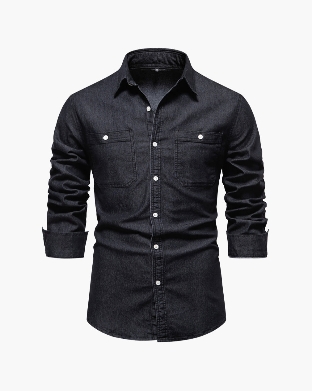 Men’s Slim Fit Stretch Denim Shirt
